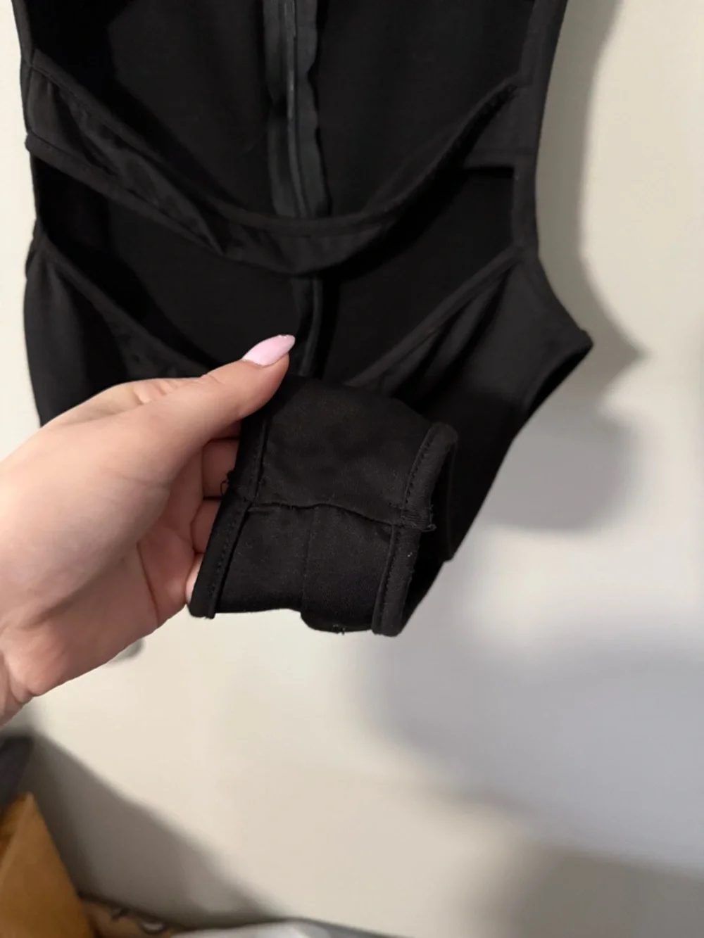 Black Bodysuit with cut outs - Picture 3 of 8